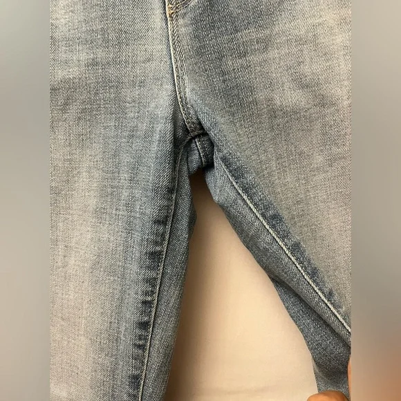 L'AGENCE High Line High Rise Skinny Distressed Frayed raw-cut cuffs Jeans 25 - Picture 8 of 11